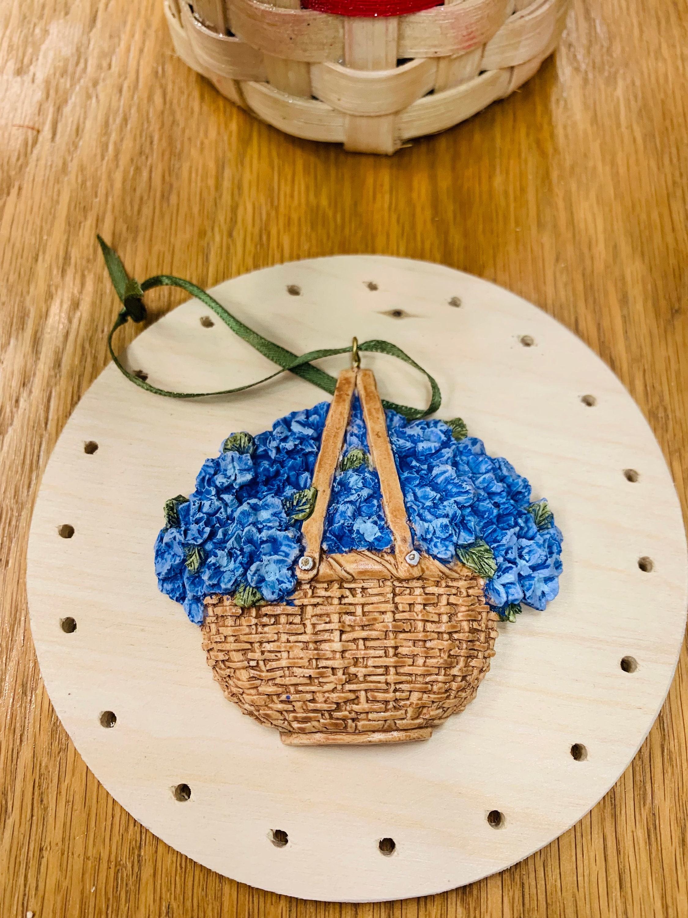 Magnificent Handmade Nantucket Basket Ornament Basket Weaving Christmas