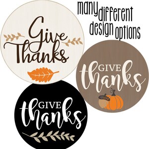 Give Thanks Svg, Front Door Sign svg, Fall Sign svg, Thanksgiving svg, Hello Fall svg, Pumpkin svg, Leaves svg, Files for Cricut or Laser