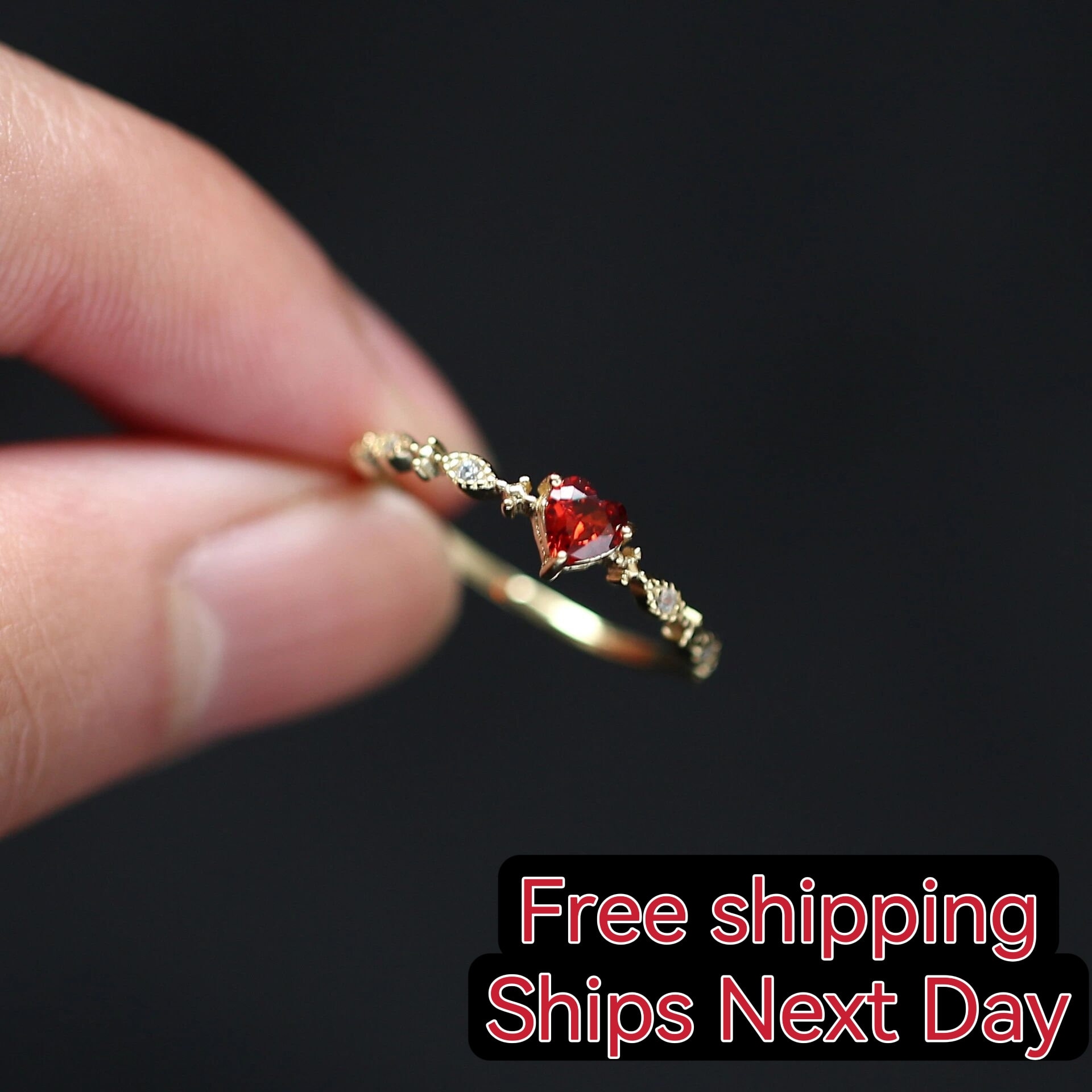 Little ruby deals rings