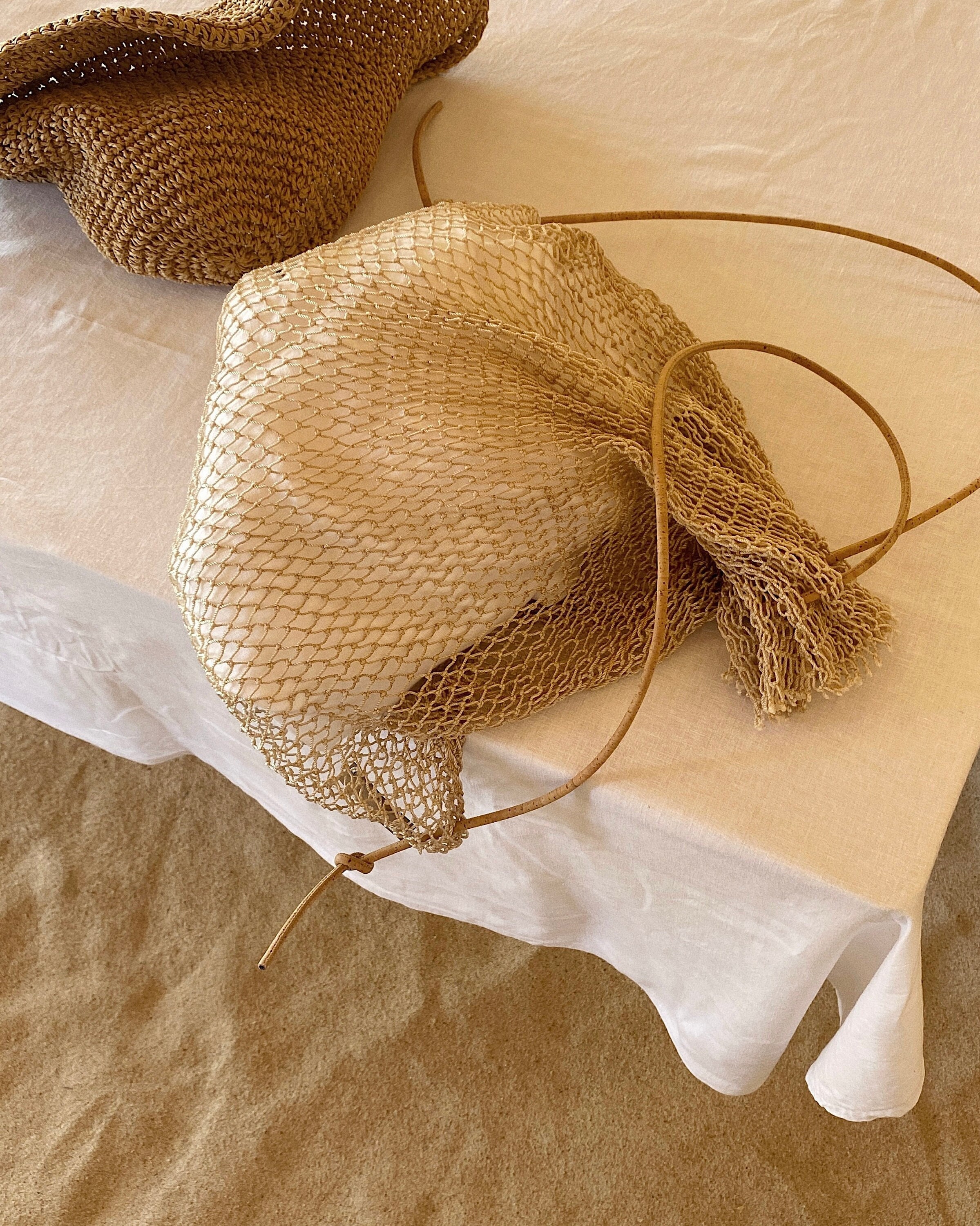 Fishing Net Bag for the Beach Crochet Bag Net Bag Etsy