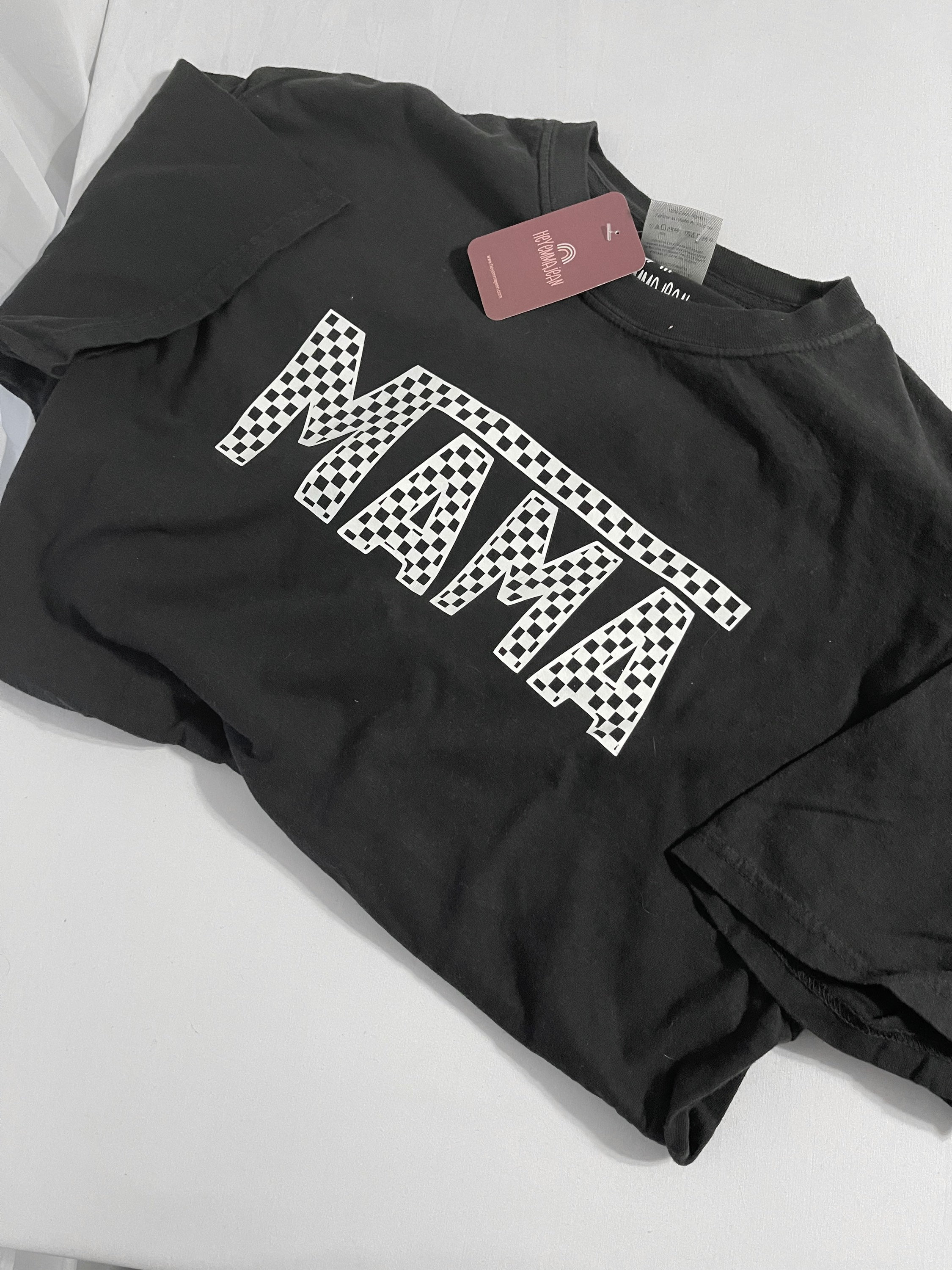 Vans Styled Checkered Mama Shirt, Rocker Mama, Momma Shirt Vans Styled Checkered Mama Shirt, Rocker Mama, Momma Shirt
