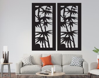 UNUS Décoration D'hiver En Métal Avec Pied En Bambou - 30 X