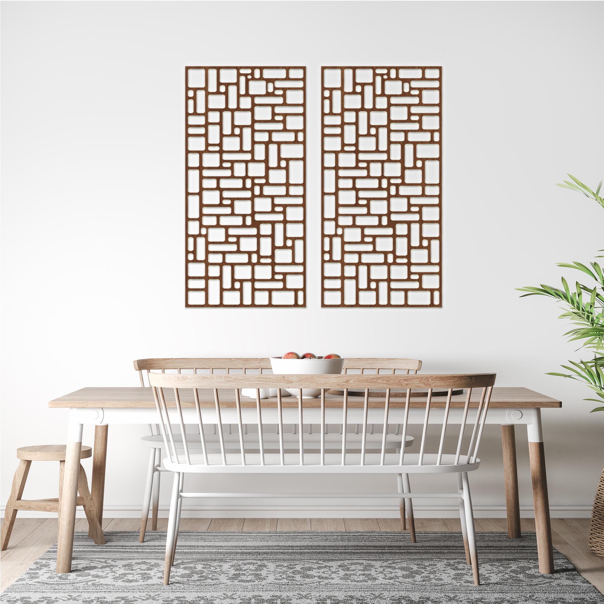 Geometric Wood Wall Panels: Modern Home Accent Decor