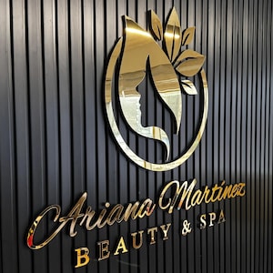 Laser Cut Logo Sign, Beauty Salon Sign, 3D Business Sign, Business Sign, Custom Laser Cut, Logo With Raised 3D Design, Dentist Sign