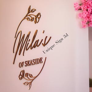 Laser Cut Logo Sign, Beauty Salon Sign, 3D Business Sign, Business Signboard, Custom Laser Cut, Logo With Raised 3D Design, Dentist Sign