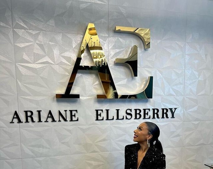 Laser Cut Logo Sign, Real Estate Agent's Sign, Beauty Salon Sign, Business Sign, Custom metal sign, Logo 3D Design, Dentist Sign custom logo