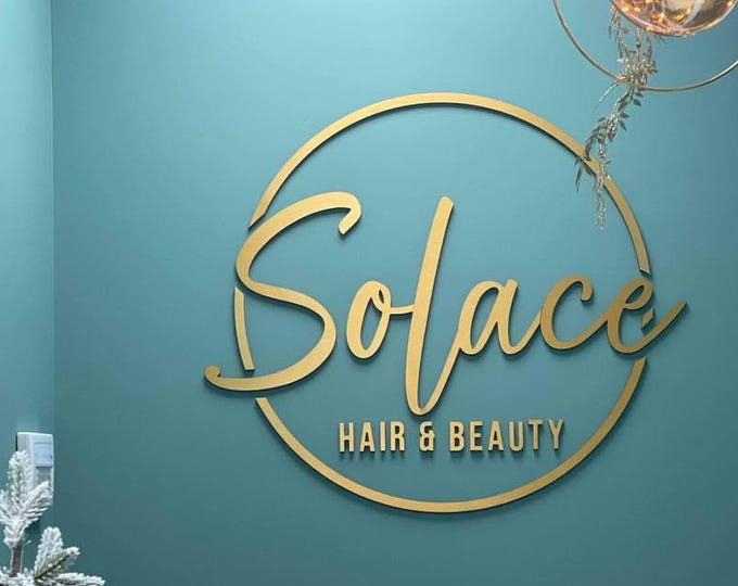 Laser Cut Logo Sign, Beauty Salon Sign, 3D Business Sign, Business Signboard, Custom Laser Cut, Logo With Raised 3D Design, Dentist Sign