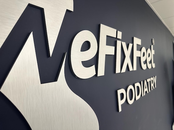 Laser Cut Logo Sign, Beauty Salon Sign, 3D Business Sign, Business Signboard, Custom Laser Cut, Logo With Raised 3D Design, Dentist Sign