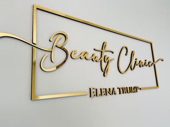 Laser Cut Logo Sign, Hotel Sign, adress Sign, Business Sign, Custom Laser Cut, Logo With Raised 3D Design, Dentist Sign