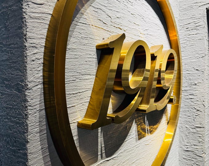 Metal Signage - Custom Logo - Custom 3D Business Wall Sign – Modern Office Logo Sign for Company Branding