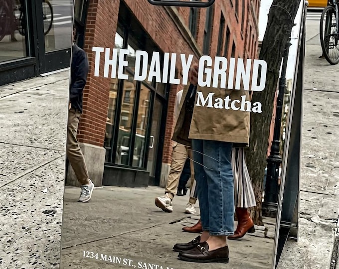 Custom A Frame Sign, Double Sided Sign, Businnes Sign, Custom Sidewalk Sign, A Board Pavement Sign, Event Sign, Wedding Sign, Sign For Cafes