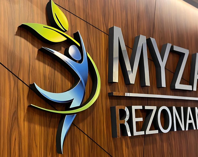 Company Custom Sign, Office Sign For Wall, Spa Signs, Custom 3d Logo, Business Name, Sign Logo Medical 3D metal logo, Outdoor Sign