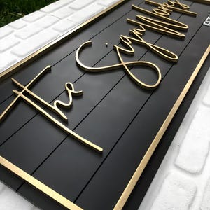 Business Sign, brushed Sign, Custom Logo Sign, reception sign, Office Sign for Wall, 3D metal sign, indoor and outdoor sign, Laser Cut Sign Bild 4