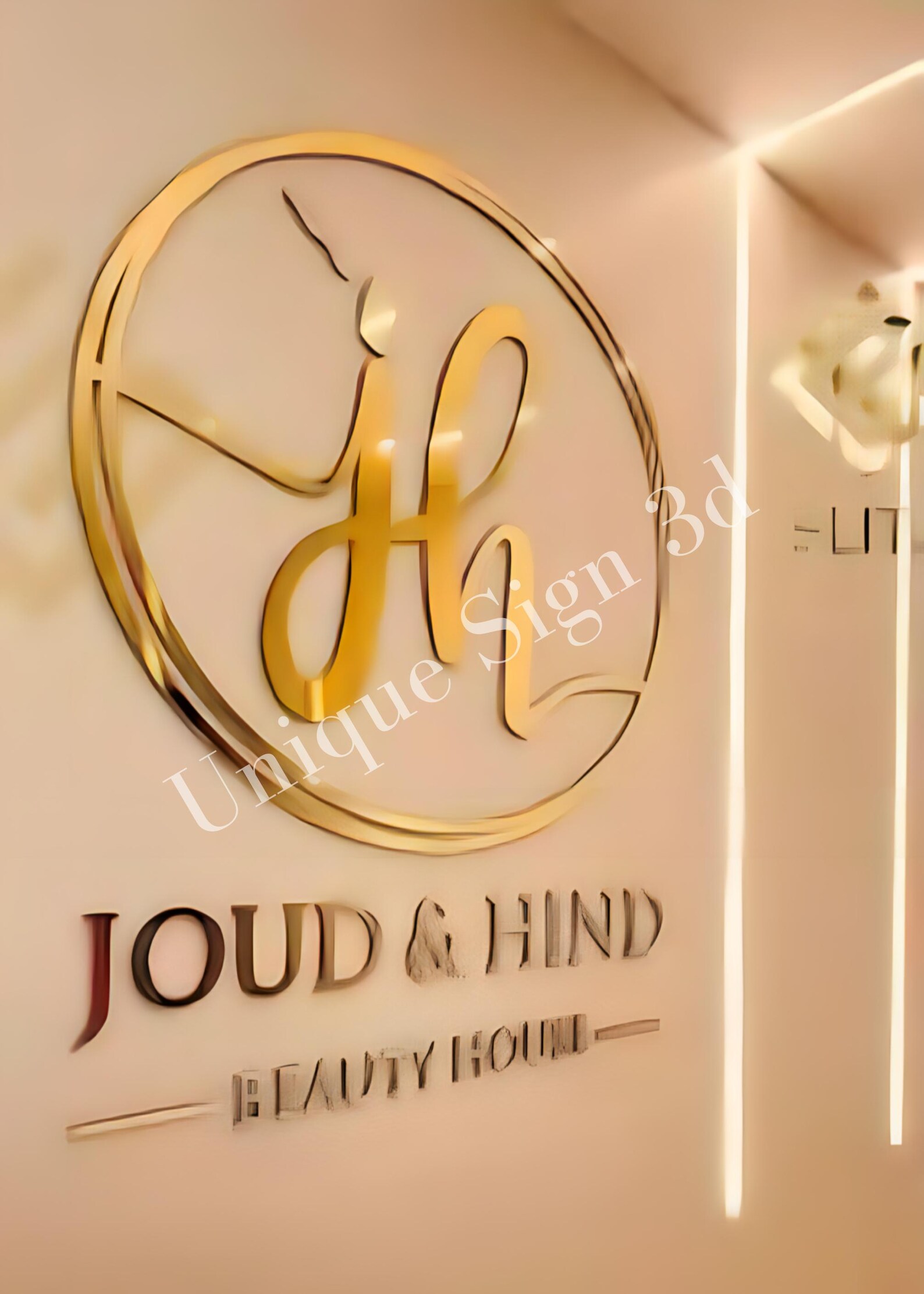 Laser Cut Logo Sign, Real Estate Agent's Sign, Beauty Salon Sign ...