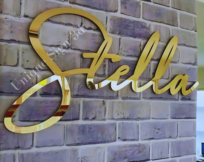 Laser Cut Logo Sign, Beauty Salon Sign, 3D Business Sign, Business Signboard, Custom Laser Cut, Logo With Raised 3D Design, Dentist Sign