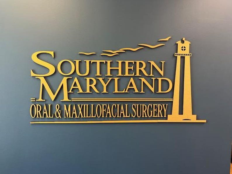 Laser Cut Logo Sign, Beauty Salon Sign, 3D Business Sign, Business Signboard, Custom Laser Cut, Logo With Raised 3D Design, Dentist Signage image 15