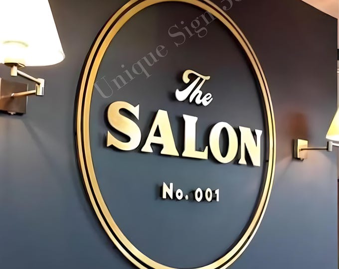 Laser Cut Logo Sign, Beauty Salon Sign, 3D Business Sign, Business Signboard, Custom Laser Cut, Logo With Raised 3D Design, Dentist Sign