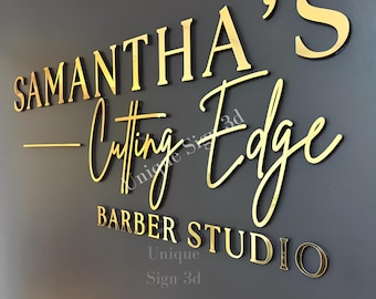 Laser Cut Logo Sign, Beauty Salon Sign, 3D Business Sign, Business Signboard, Custom Laser Cut, Logo With Raised 3D Design, Dentist Sign