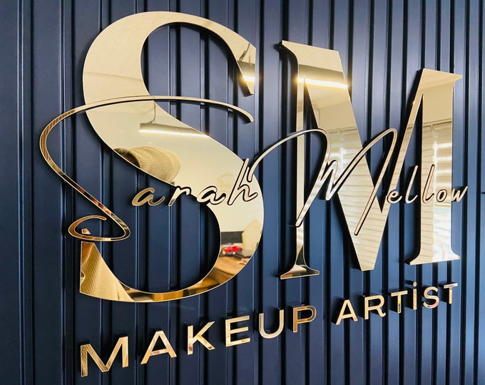 Laser Cut Logo Sign, Beauty Salon Sign, 3D Business Sign, Business Signboard, Custom Laser Cut, Logo With Raised 3D Design, Dentist Signage