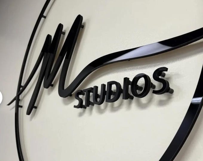 Laser Cut Logo Sign, Office Wall Logo, Custom 3D Laser Cut, Personalized Sign, Reception Decor, Turn Your Logo Into Sign