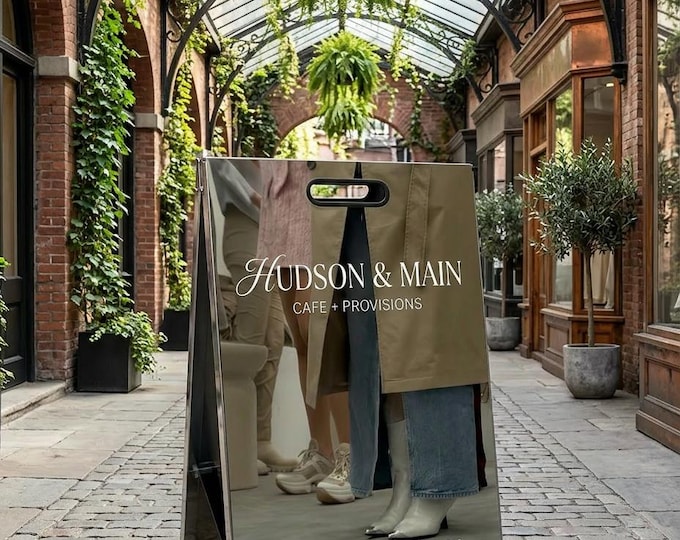 A Frame Sign, Double Sided Sign, A Board Pavement Sign, Sign For Cafes, Exchange Offices, Barbershop, Sidewalk Sign, Custom Store Sign