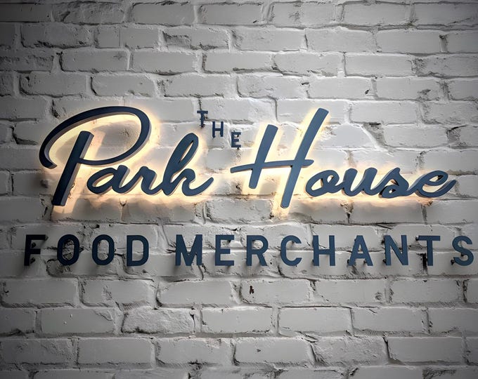 Personalized illuminated Sign, Custom Back lit Logo, Small Business Sign, Backlit 3D Logo, Channel Letter Sign,Outdoor Sign  Logo Sign