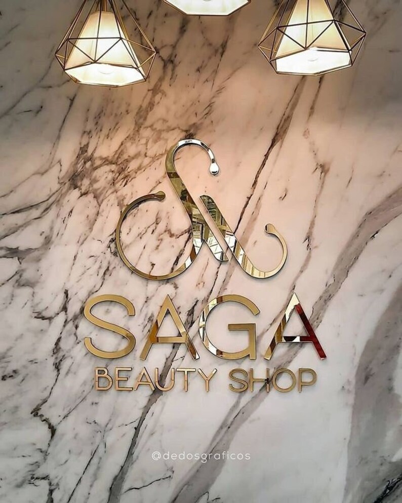 Laser Cut Logo Sign, Real Estate Agent's Sign, Beauty Salon Sign ...