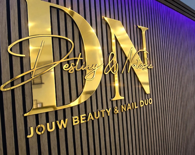 Laser Cut Logo Sign, Beauty Salon Sign, 3D Business Sign, Business Signboard, Custom Laser Cut, Logo With Raised 3D Design, Dentist Signage