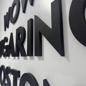 Custom Logo Sign, Business Sign, Matte Sign, Reception Sign, Office Sign for Wall, 3D Metal Sign, indoor and Outdoor Sign, Laser Cut Sign