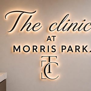 Backlit Logo Sign, Beauty Salon Sign, 3D Business Sign, Business Signboard, Custom Laser Cut, Logo With Raised 3D Design, Dentist Signage bild 20