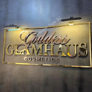 Laser Cut Logo Sign, Beauty Salon Sign, 3D Business Sign, Business Signboard, Custom Laser Cut, Logo With Raised 3D Design, Dentist Sign