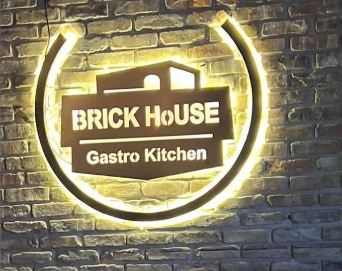 3d backlit sign 3d led signage custom outdoor logo, light sign 3d brushed metal 3d business sign 3d custom sign for office 3d led signage