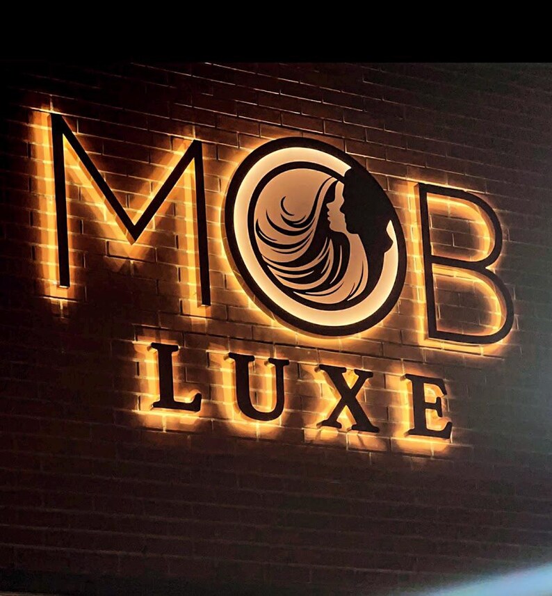 Custom Neon Sign, Business Backlit Sign, Signage, Custom Outdoor Sign ...