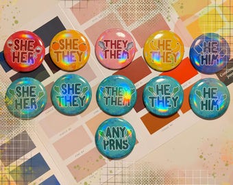 VOCALOID Pronoun Badges | Hatsune Miku, Kagamine Rin & Len, Megurine Luka, MEIKO and KAITO