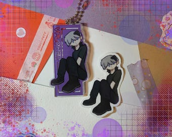 VFlower Acrylic Keychain & Die Cut Sticker
