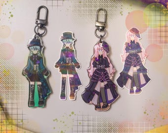 Darkness Festa Miku and Luka | Acrylic Keychain & Die Cut Sticker | Project SEKAI, VOCALOID