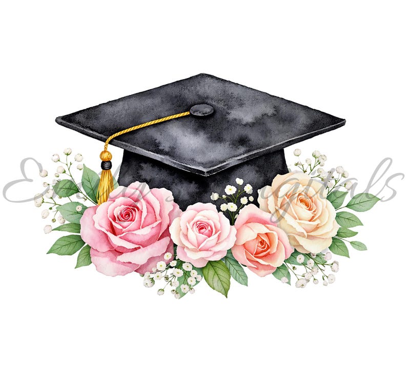 Class of 2026 Watercolor Graduation Clipart Bundle (PNG Files) - Etsy