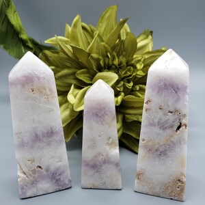Lavender Amethyst Tower, Obelisk, Point, Healing crystals, meditation, gridding, spiritual, crystal therapy, energy stones