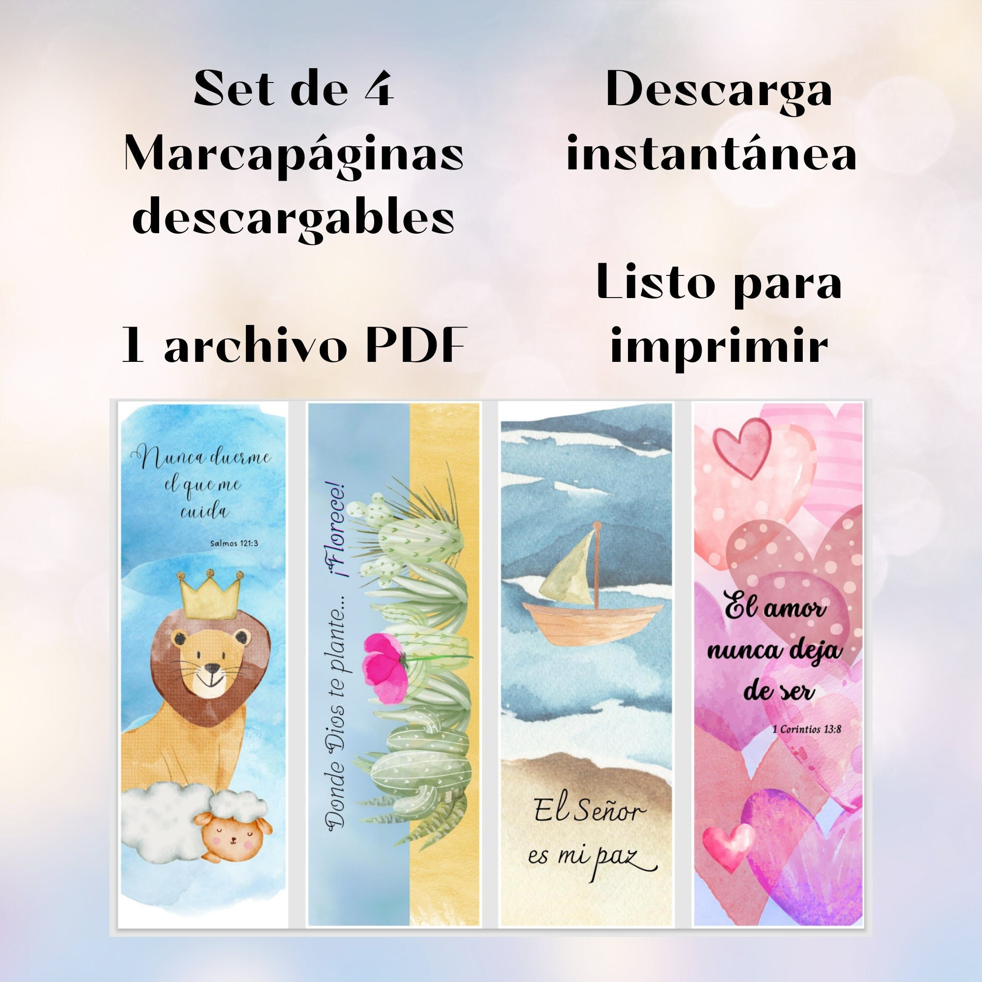 Printable Christian Bookmarks. Instant Download. Gifts. - Etsy