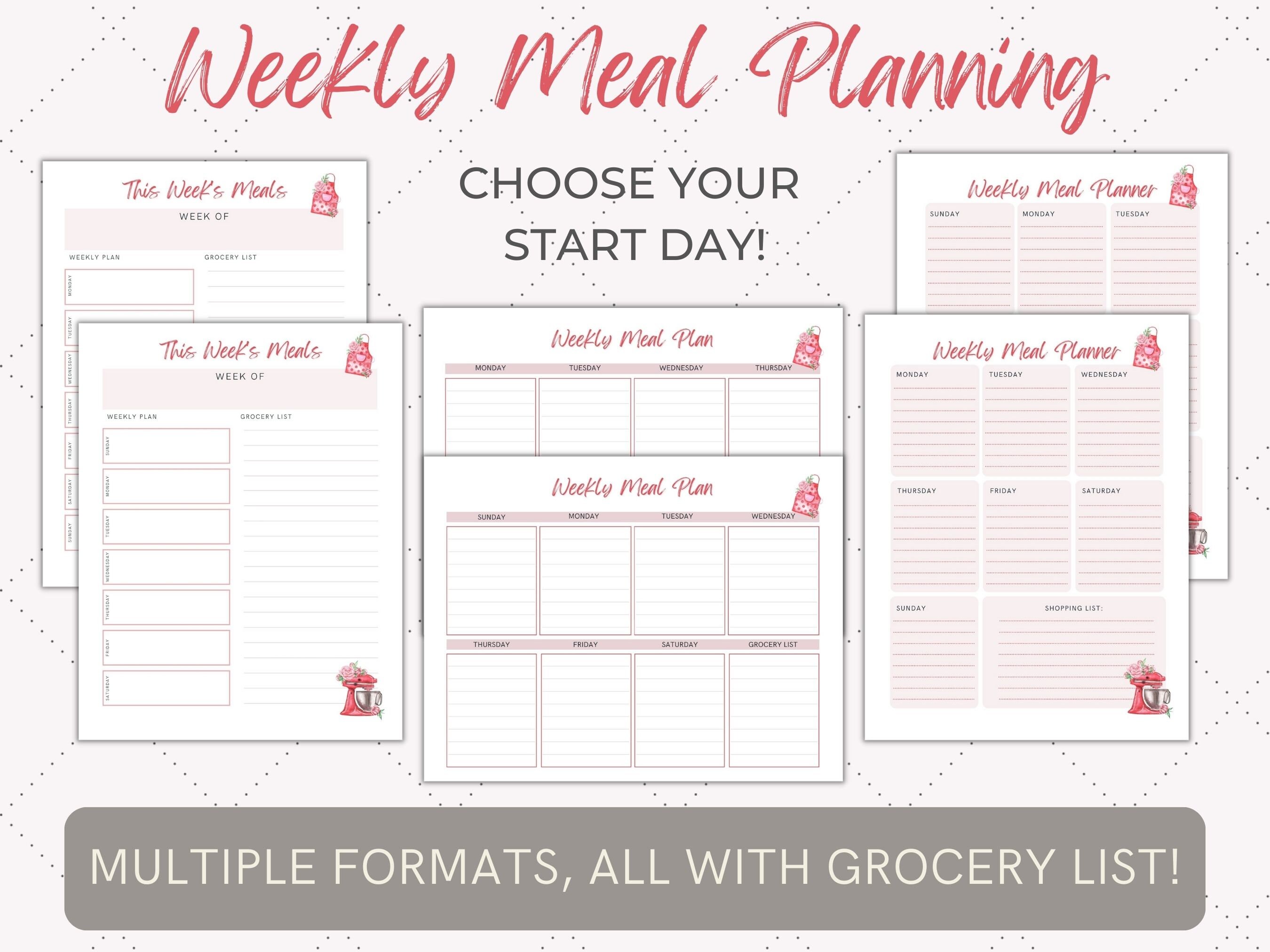 Printable Recipe Binder Kit, Printable Meal Planner, Recipe Organizer ...