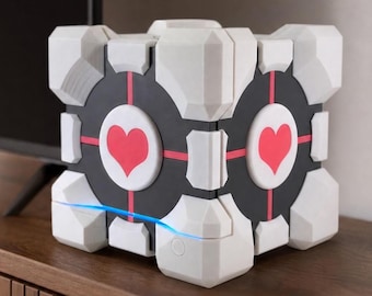 Steam Machine Companion Cube Case, 3D Printed Aperture Science Skin