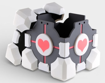 Portal Companion Cube Box | 3D Printed Storage Container