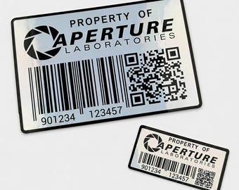 Property Of Aperture Science Sticker, Portal 2 Decal