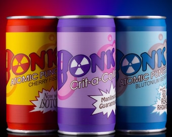 Team Fortress 2 Bonk! Atomic Punch & Crit-A-Cola Replicas | 3D Printed TF2 Scout Prop Bonk