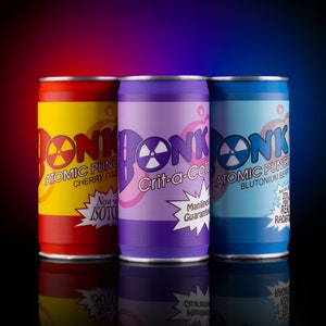 Team Fortress 2 Bonk! Atomic Punch & Crit-A-Cola Replicas | 3D Printed TF2 Scout Prop Bonk