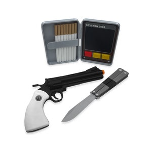 Team Fortress 2 Spy Bundle | 3D Printed TF2 Spy Cosplay Kit | TF2 Weapons Bundle | TF2 Spy Revolver, Butterfly Knife, Disguise Kit