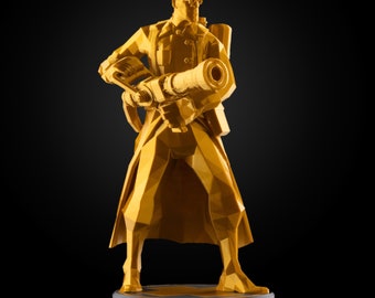 Team Fortress 2 Medic Figurine | 3D Printed Low Poly TF2 Medic Model | Choose Any Color!