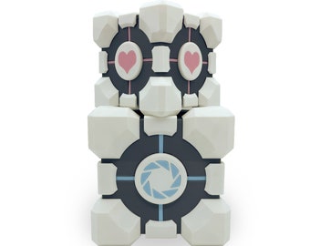 Portal Companion Cube Box | 3D Printed Weighted Companion Cube Storage Container