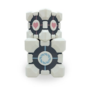 Portal Companion Cube Box | 3D Printed Weighted Companion Cube Storage Container