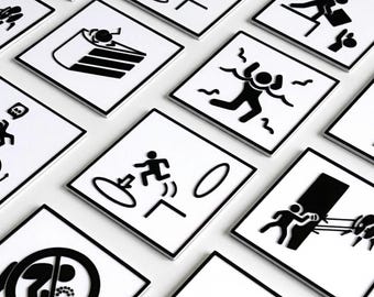 Portal Test Chamber Hazard Sign Magnet, Aperture Science Fridge Magnet Gift